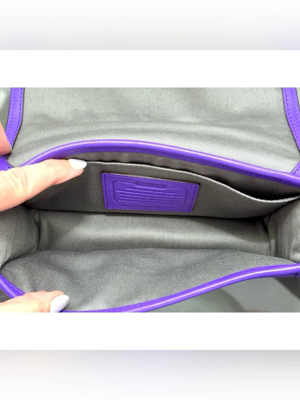 COACH Legacy Penny Crossbody Bag – ULTRAVIOLET PURPLE – Style 19914